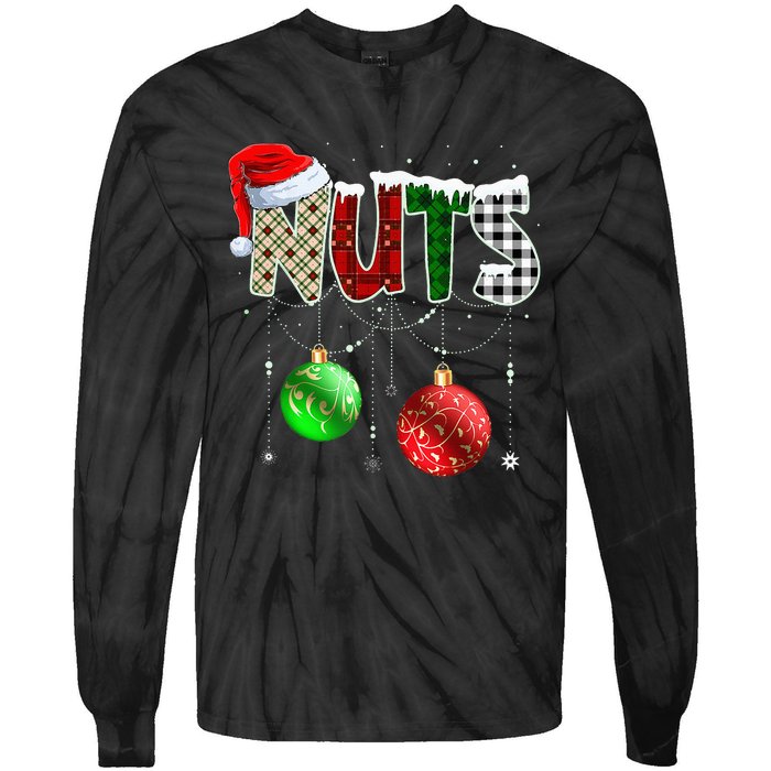 Chestnuts Matching Family Funny Chest Nuts Christmas Couples Tie-Dye Long Sleeve Shirt