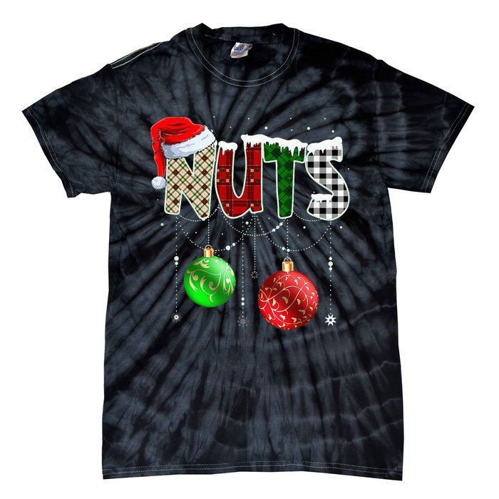 Chestnuts Matching Family Funny Chest Nuts Christmas Couples Tie-Dye T-Shirt