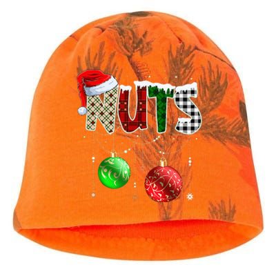 Chestnuts Matching Family Funny Chest Nuts Christmas Couples Kati - Camo Knit Beanie