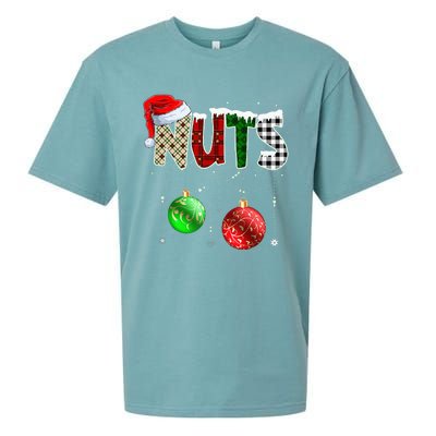 Chestnuts Matching Family Funny Chest Nuts Christmas Couples Sueded Cloud Jersey T-Shirt