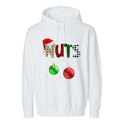 Chestnuts Matching Family Funny Chest Nuts Christmas Couples Garment-Dyed Fleece Hoodie