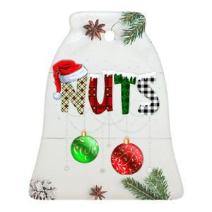 Chestnuts Matching Family Funny Chest Nuts Christmas Couples Ceramic Bell Ornament