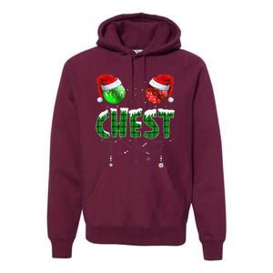 Chestnuts Matching Family Funny Chest Nuts Christmas Couples Premium Hoodie