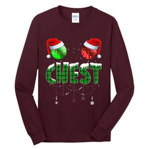 Chestnuts Matching Family Funny Chest Nuts Christmas Couples Tall Long Sleeve T-Shirt