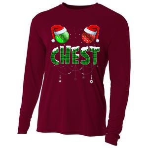 Chestnuts Matching Family Funny Chest Nuts Christmas Couples Cooling Performance Long Sleeve Crew