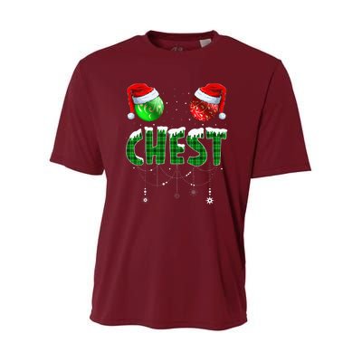 Chestnuts Matching Family Funny Chest Nuts Christmas Couples Youth Performance Sprint T-Shirt