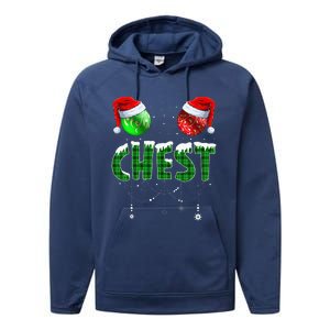 Chestnuts Matching Family Funny Chest Nuts Christmas Couples Performance Fleece Hoodie