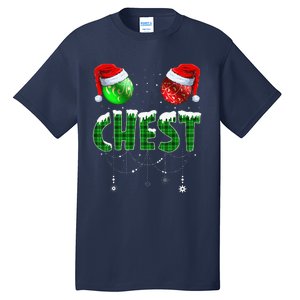 Chestnuts Matching Family Funny Chest Nuts Christmas Couples Tall T-Shirt