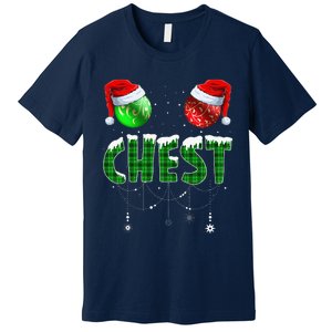 Chestnuts Matching Family Funny Chest Nuts Christmas Couples Premium T-Shirt