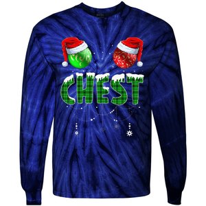 Chestnuts Matching Family Funny Chest Nuts Christmas Couples Tie-Dye Long Sleeve Shirt