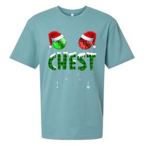 Chestnuts Matching Family Funny Chest Nuts Christmas Couples Sueded Cloud Jersey T-Shirt