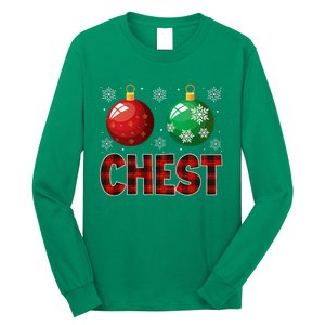 Chestnuts Matching Family Funny Chest Nuts Christmas Couples Long Sleeve Shirt