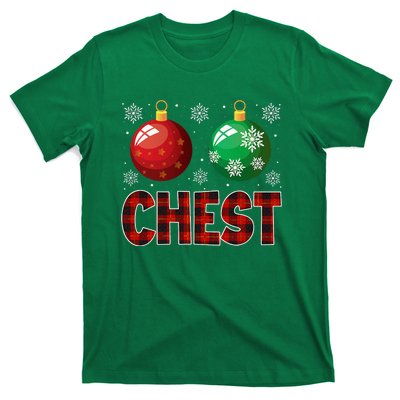 Chestnuts Matching Family Funny Chest Nuts Christmas Couples T-Shirt