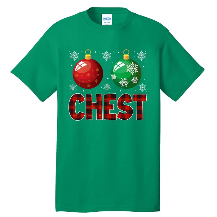 Chestnuts Matching Family Funny Chest Nuts Christmas Couples Tall T-Shirt