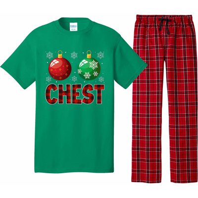 Chestnuts Matching Family Funny Chest Nuts Christmas Couples Pajama Set