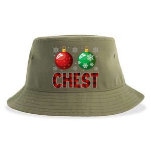 Chestnuts Matching Family Funny Chest Nuts Christmas Couples Sustainable Bucket Hat