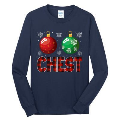 Chestnuts Matching Family Funny Chest Nuts Christmas Couples Tall Long Sleeve T-Shirt