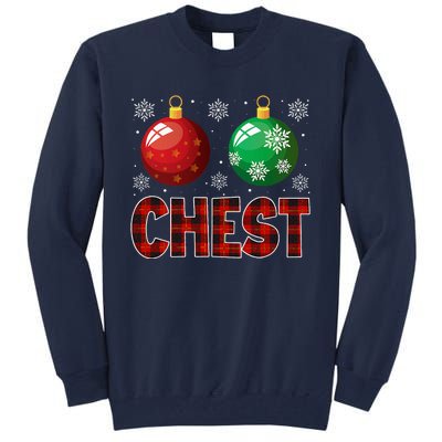 Chestnuts Matching Family Funny Chest Nuts Christmas Couples Tall Sweatshirt