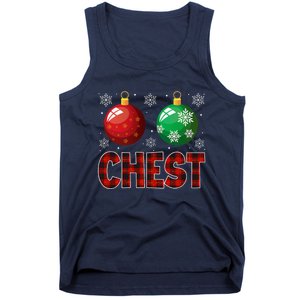 Chestnuts Matching Family Funny Chest Nuts Christmas Couples Tank Top