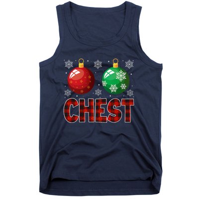 Chestnuts Matching Family Funny Chest Nuts Christmas Couples Tank Top