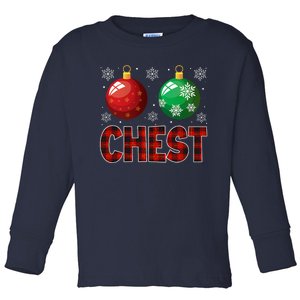 Chestnuts Matching Family Funny Chest Nuts Christmas Couples Toddler Long Sleeve Shirt