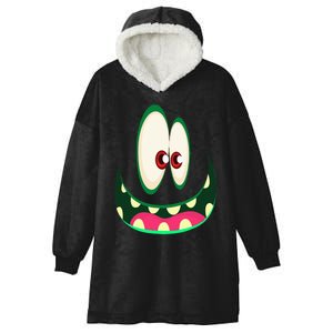 Cute Monster Face Halloween Funny Halloween Hooded Wearable Blanket