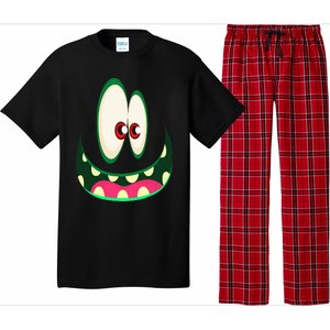 Cute Monster Face Halloween Funny Halloween Pajama Set