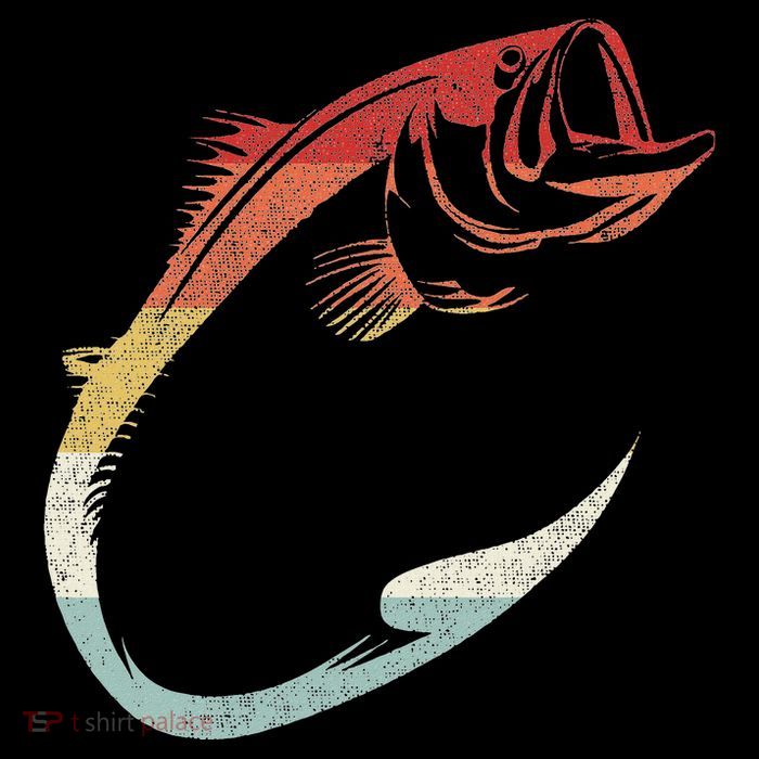 Cool Minimal Fish Hook Art For Fishing Enthusiasts Drawstring Bag