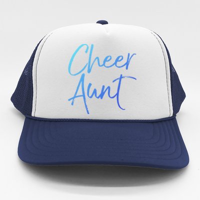 Cute Matching Family Cheerleader Auntie Gift Cheer Aunt Gift Trucker Hat