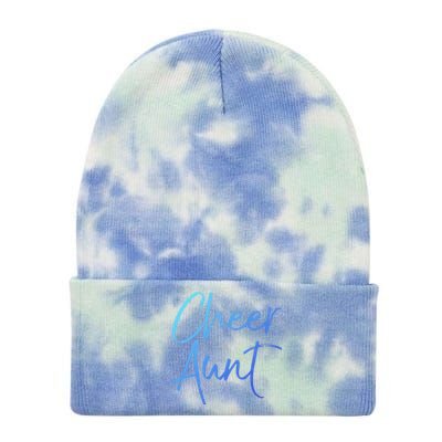 Cute Matching Family Cheerleader Auntie Gift Cheer Aunt Gift Tie Dye 12in Knit Beanie