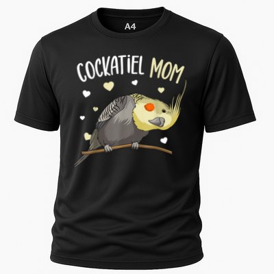 Cockatiel Mom Funny Bird Lover Women Performance Shirt