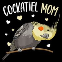 Cockatiel Mom Funny Bird Lover Women V-Neck T-Shirt