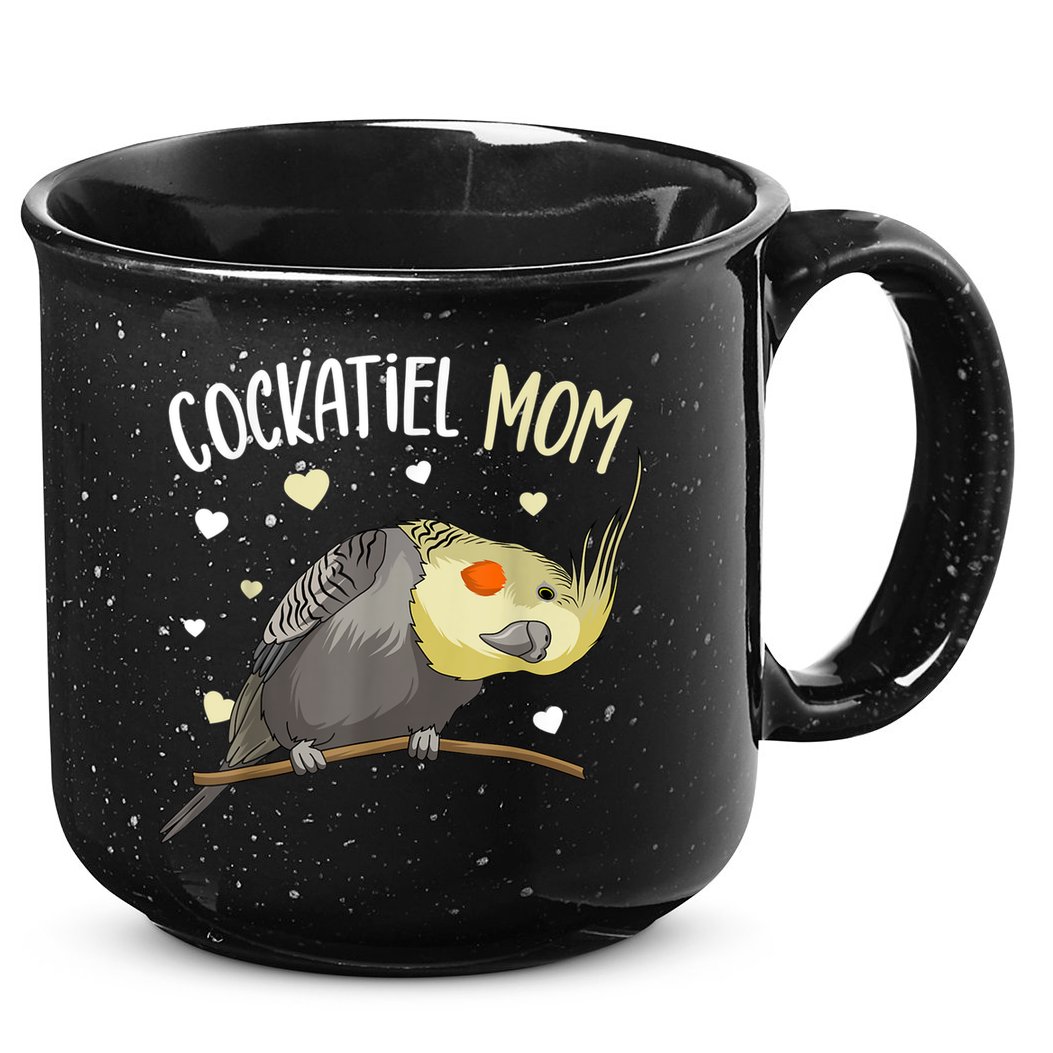 Cockatiel Mom Funny Bird Lover Women 15oz Campfire Ceramic Mug