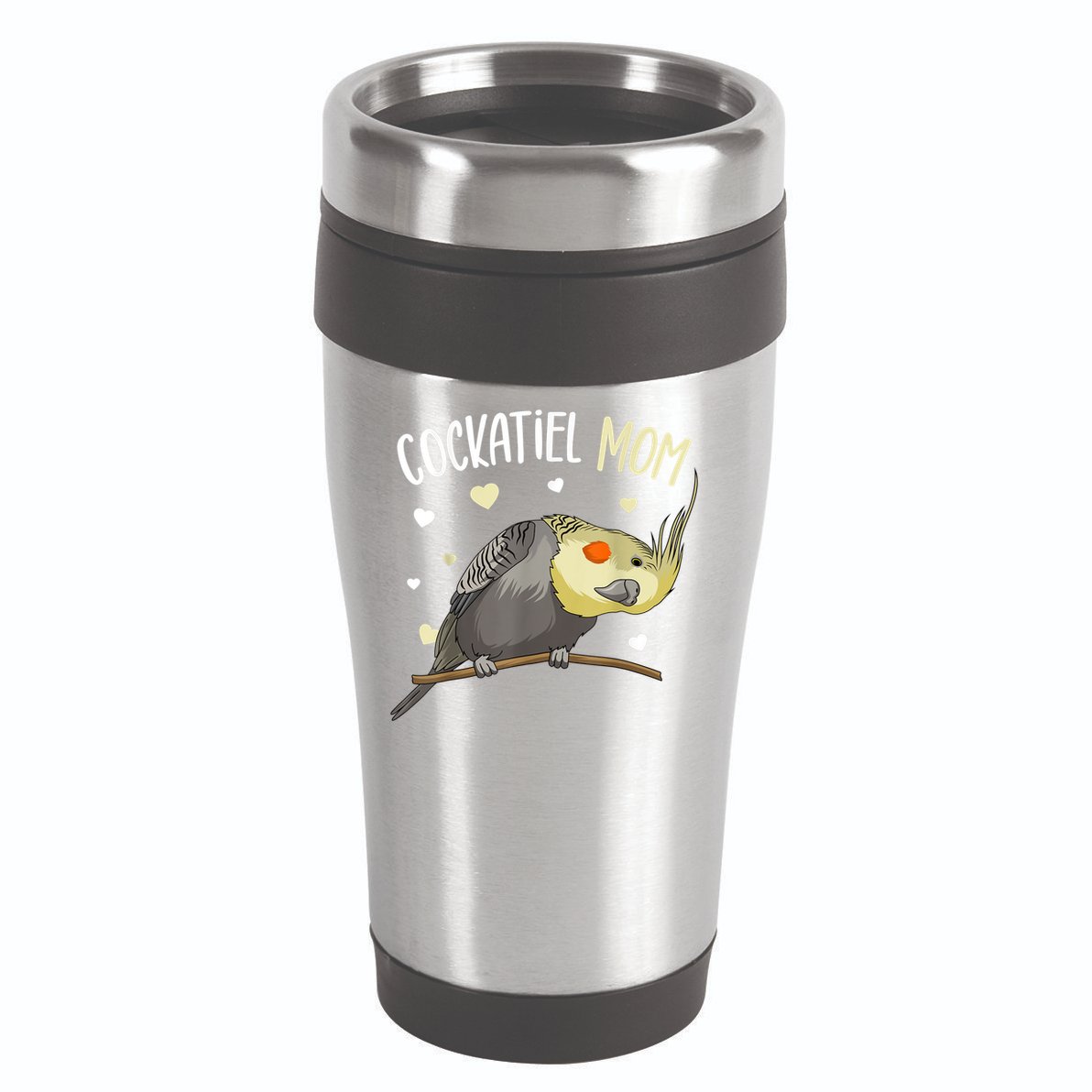 Cockatiel Mom Funny Bird Lover Women 16oz Travel Tumbler