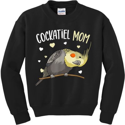 Cockatiel Mom Funny Bird Lover Women Kids Sweatshirt