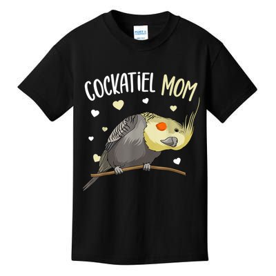 Cockatiel Mom Funny Bird Lover Women Kids T-Shirt