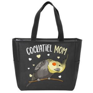 Cockatiel Mom Funny Bird Lover Women Zip Tote Bag