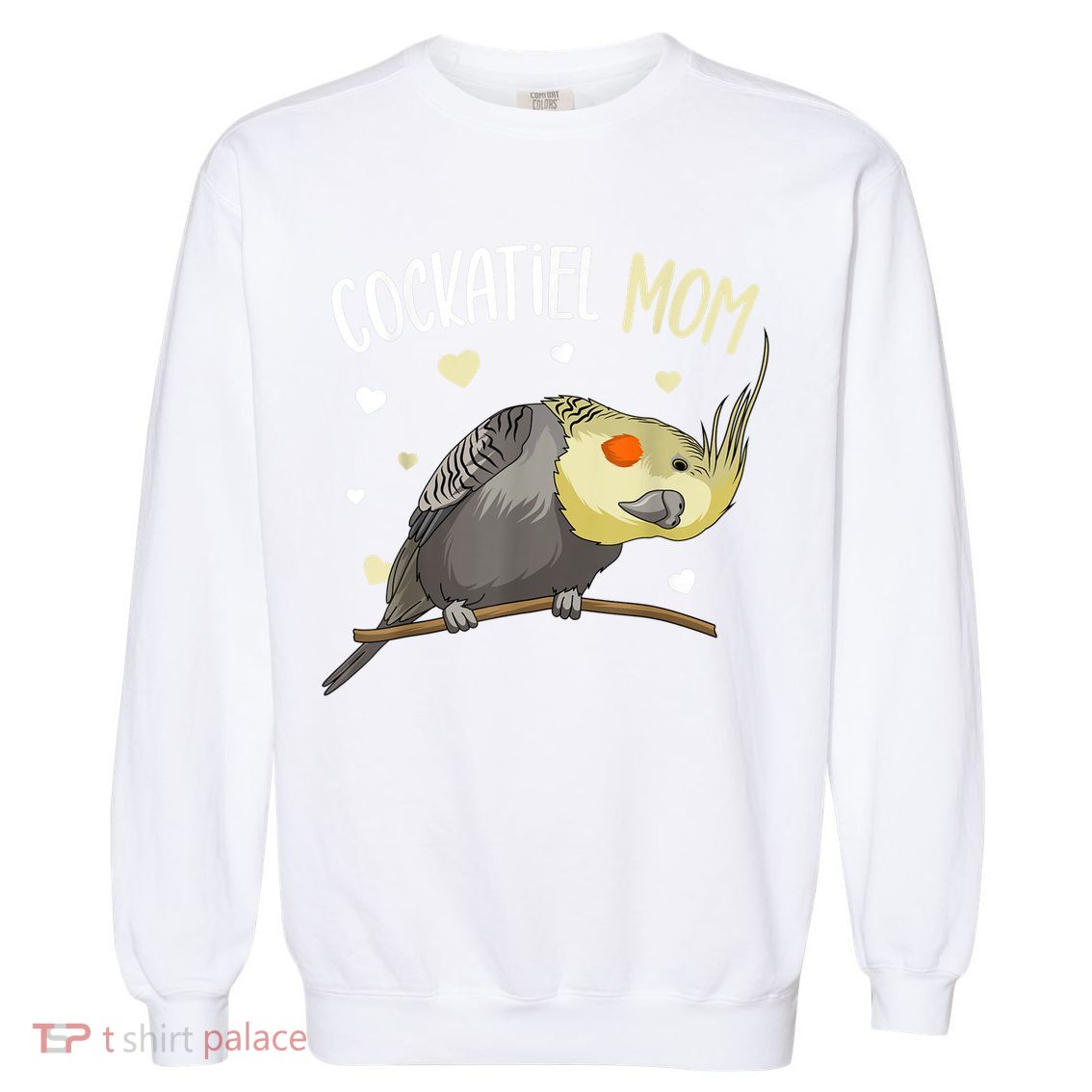 Cockatiel Mom Funny Bird Lover Women Garment-Dyed Sweatshirt