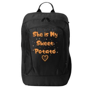 Couples Matching Funny Gift I Yam Matches She Is My Sweet Potato Cool Gift City Backpack