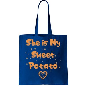 Couples Matching Funny Gift I Yam Matches She Is My Sweet Potato Cool Gift Tote Bag