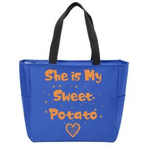 Couples Matching Funny Gift I Yam Matches She Is My Sweet Potato Cool Gift Zip Tote Bag