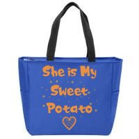 Couples Matching Funny Gift I Yam Matches She Is My Sweet Potato Cool Gift Zip Tote Bag