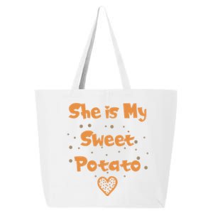 Couples Matching Funny Gift I Yam Matches She Is My Sweet Potato Cool Gift 25L Jumbo Tote