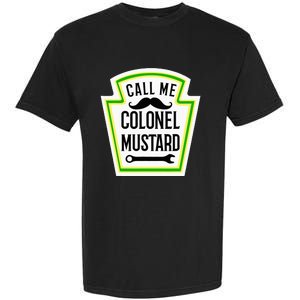 Colonel Mustard Funny Halloween Mustard Costume Garment-Dyed Heavyweight T-Shirt