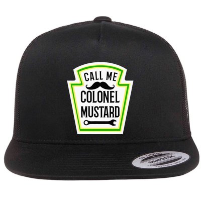 Colonel Mustard Funny Halloween Mustard Costume Flatbill Hat