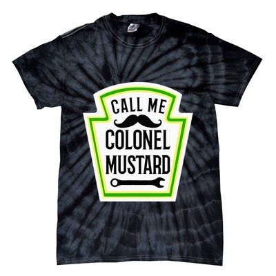 Colonel Mustard Funny Halloween Mustard Costume Tie-Dye T-Shirt