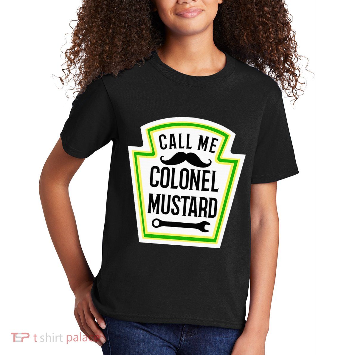 Colonel Mustard Funny Halloween Mustard Costume Kids T-Shirt