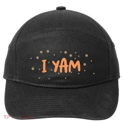 Couples Matching Funny Gift I Yam Matchs She Is My Sweet Potato Gift 7-Panel Snapback Hat