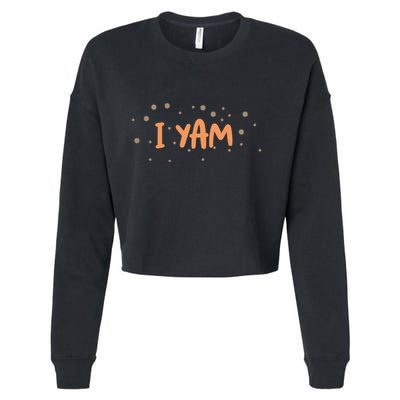 Couples Matching Funny Gift I Yam Matchs She Is My Sweet Potato Gift Cropped Pullover Crew