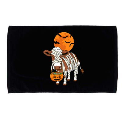 Cow Mummy Funny Halloween Farmer Microfiber Hand Towel